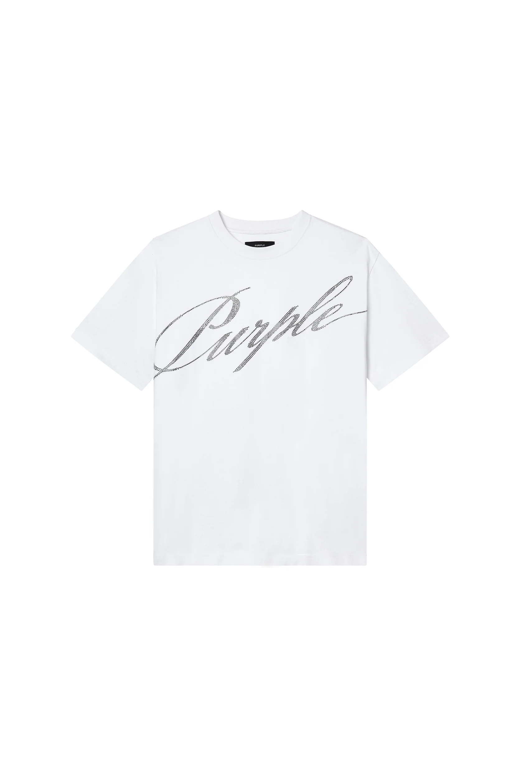 Crystal Slanted Script Tee