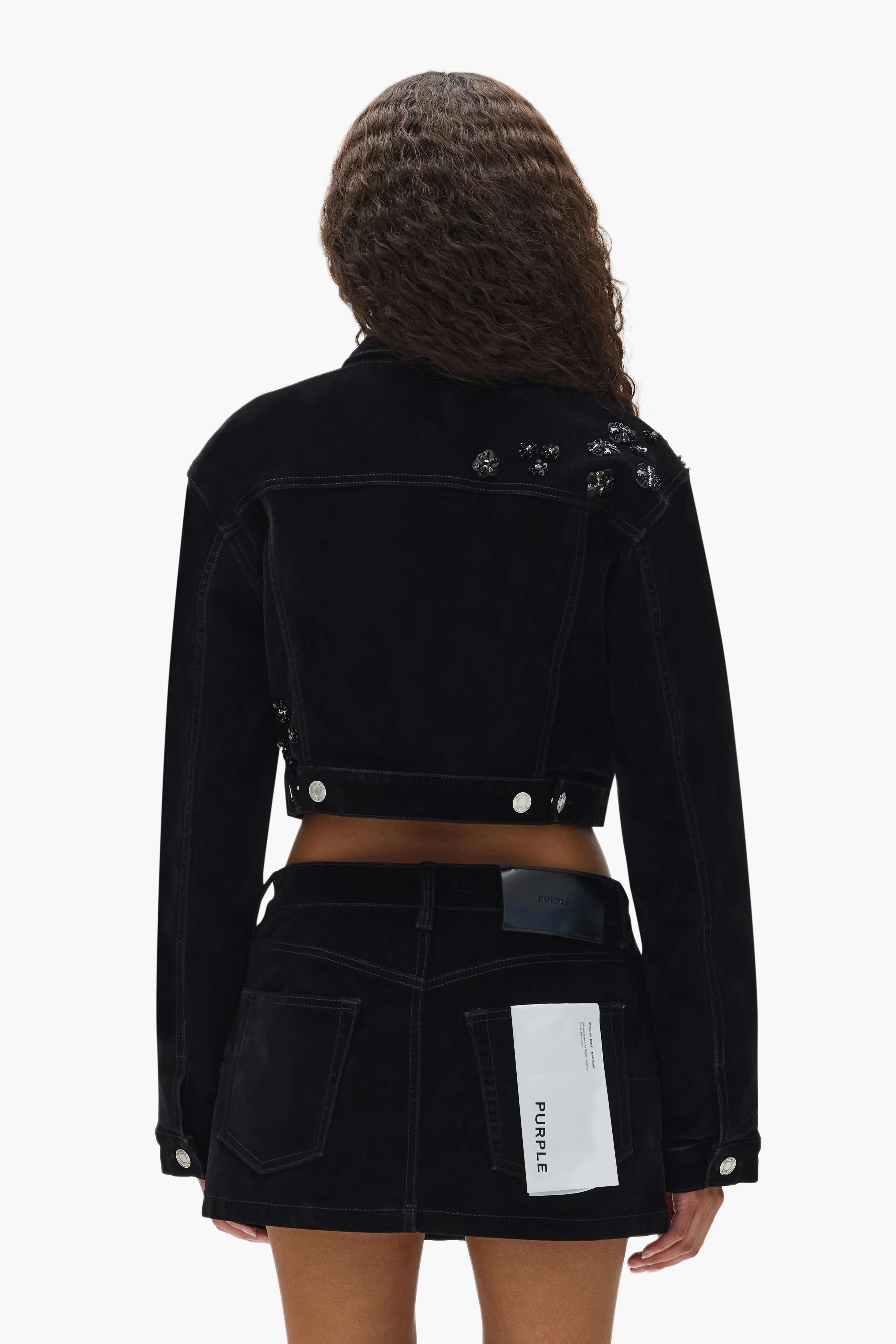 Embellished Cropped Jacket - Image 3