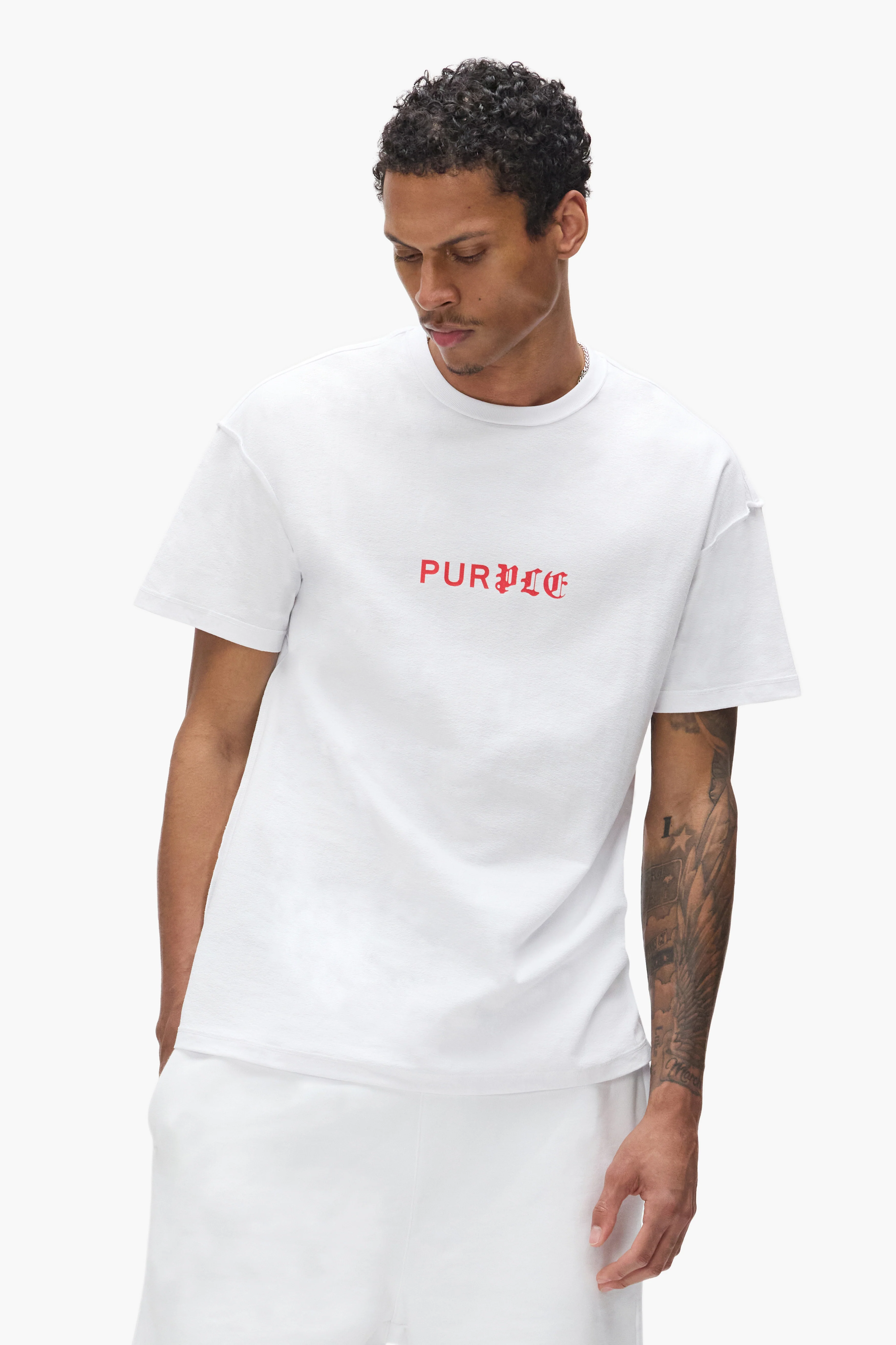Half & Half Wordmark Tee - Image 4