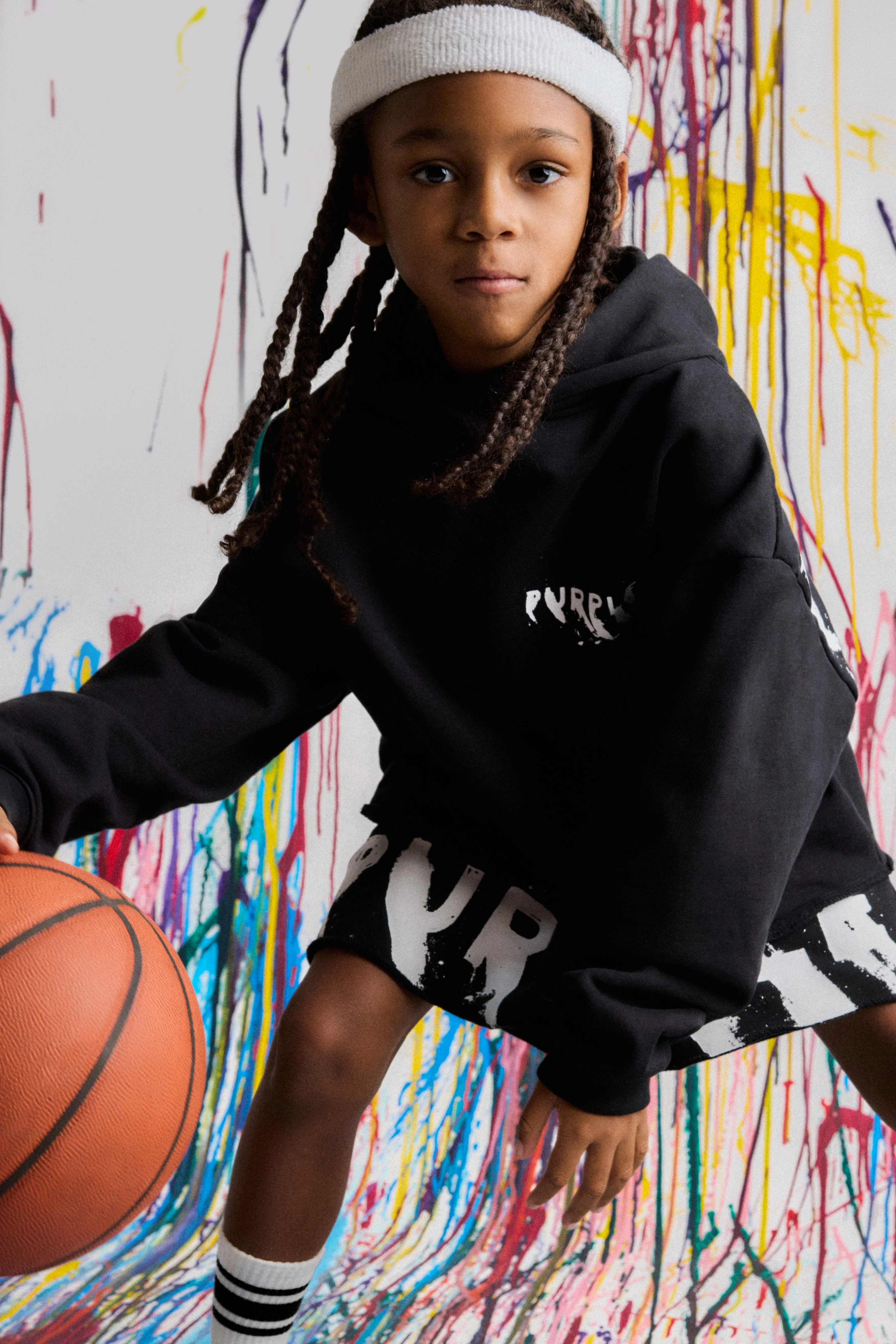 Kids' Painted Wordmark Hoodie - Image 3