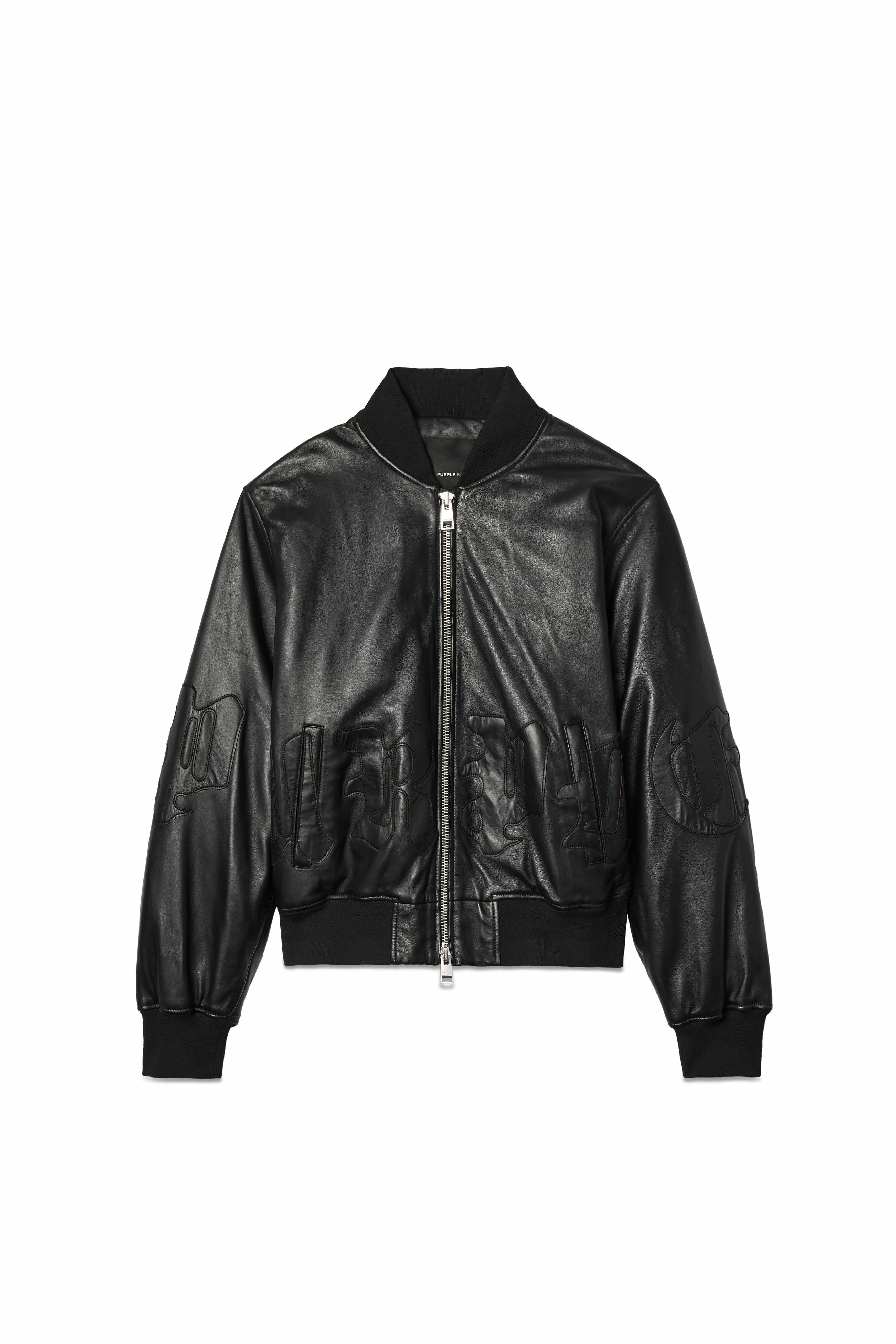 Leather Bomber Jacket - Image 3