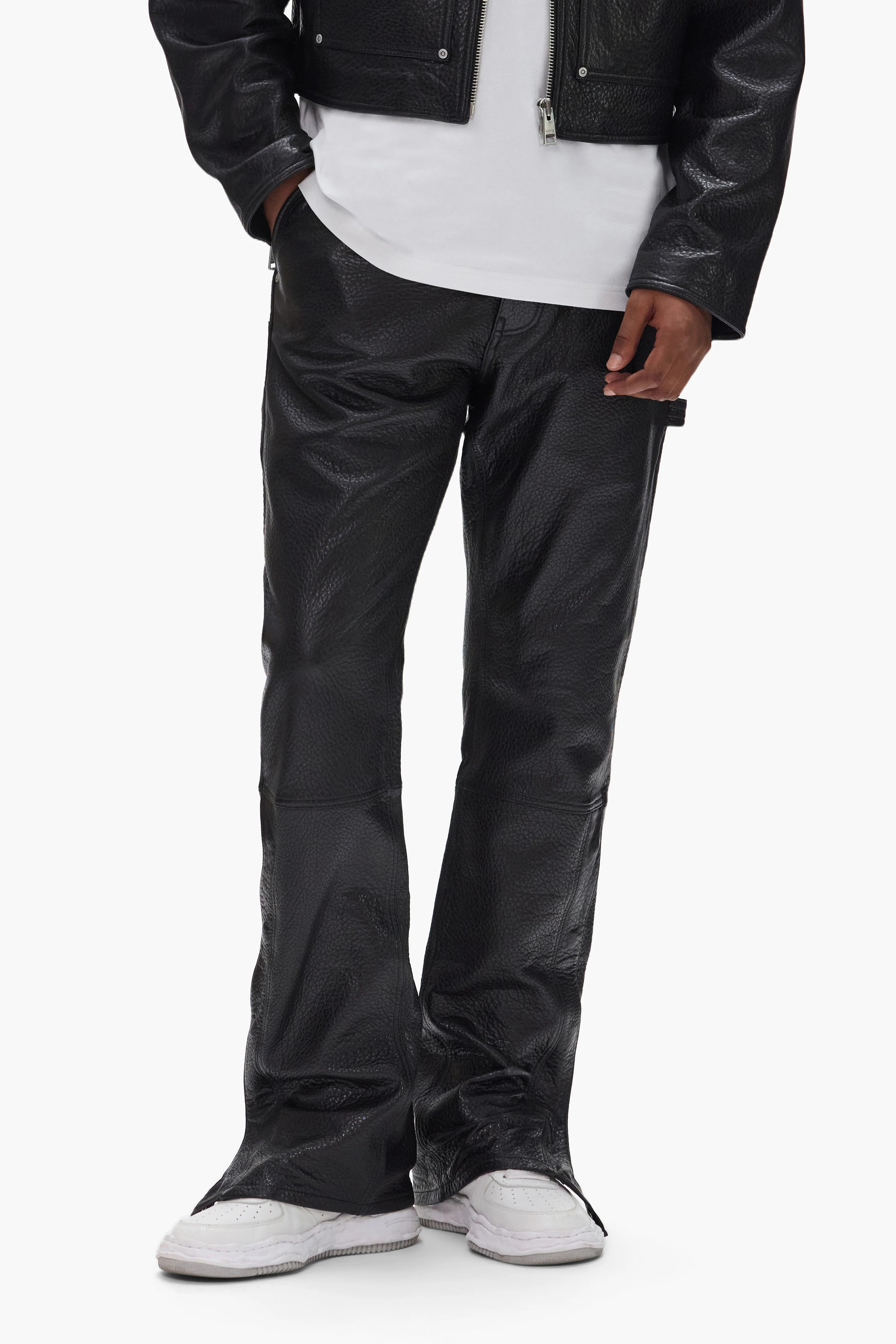 Leather Carpenter Snap Pant - Image 2