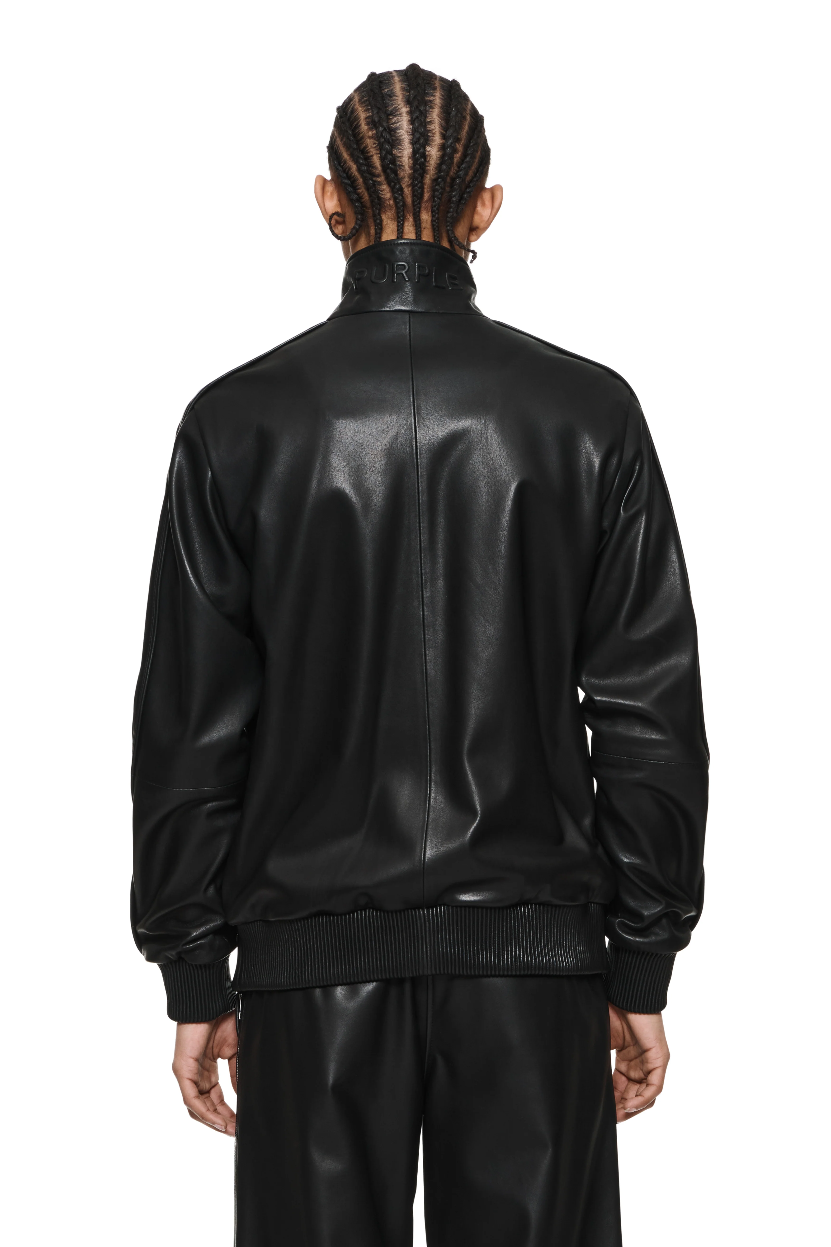 Leather Track Jacket - Image 2