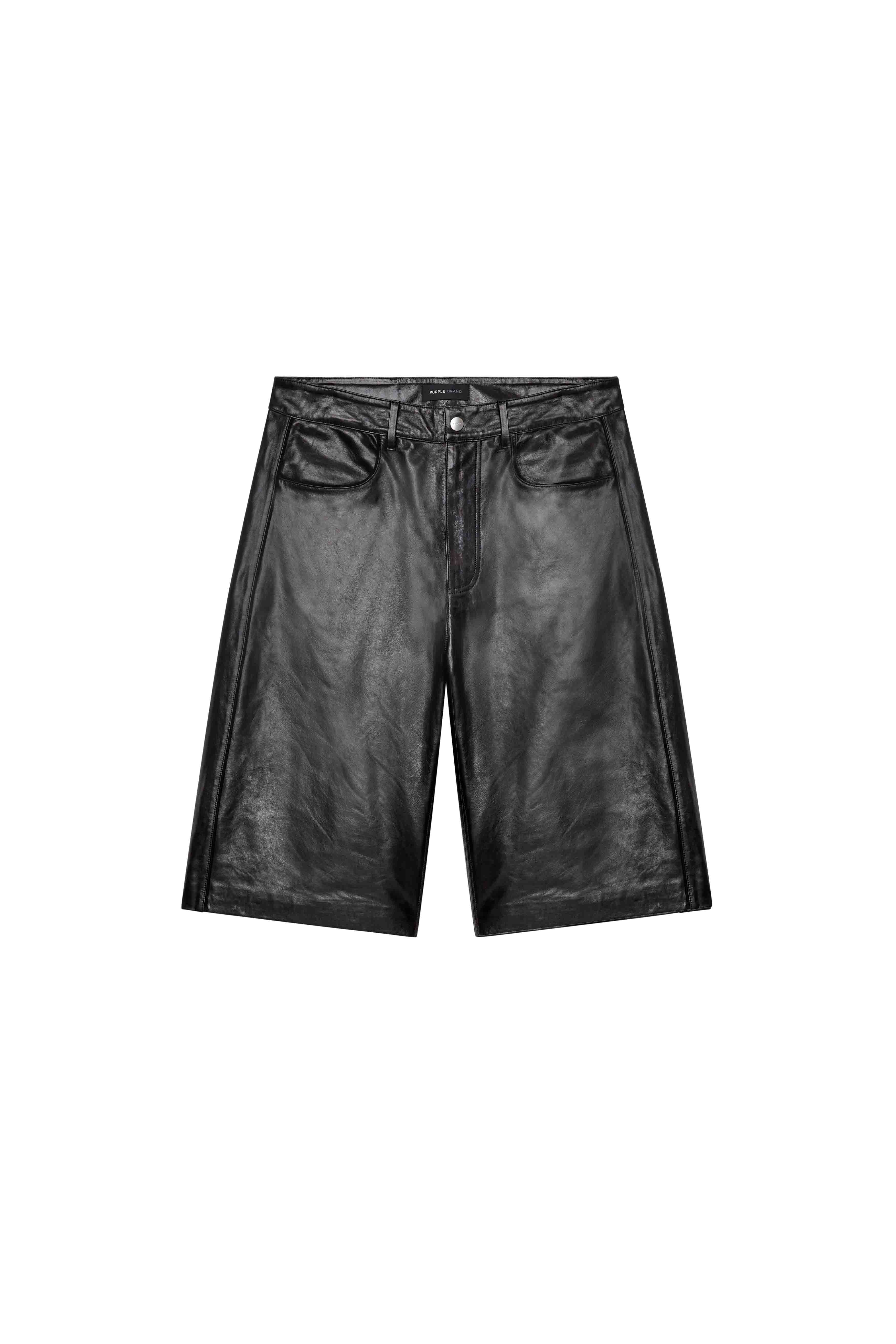 Leather Track Short - Image 3