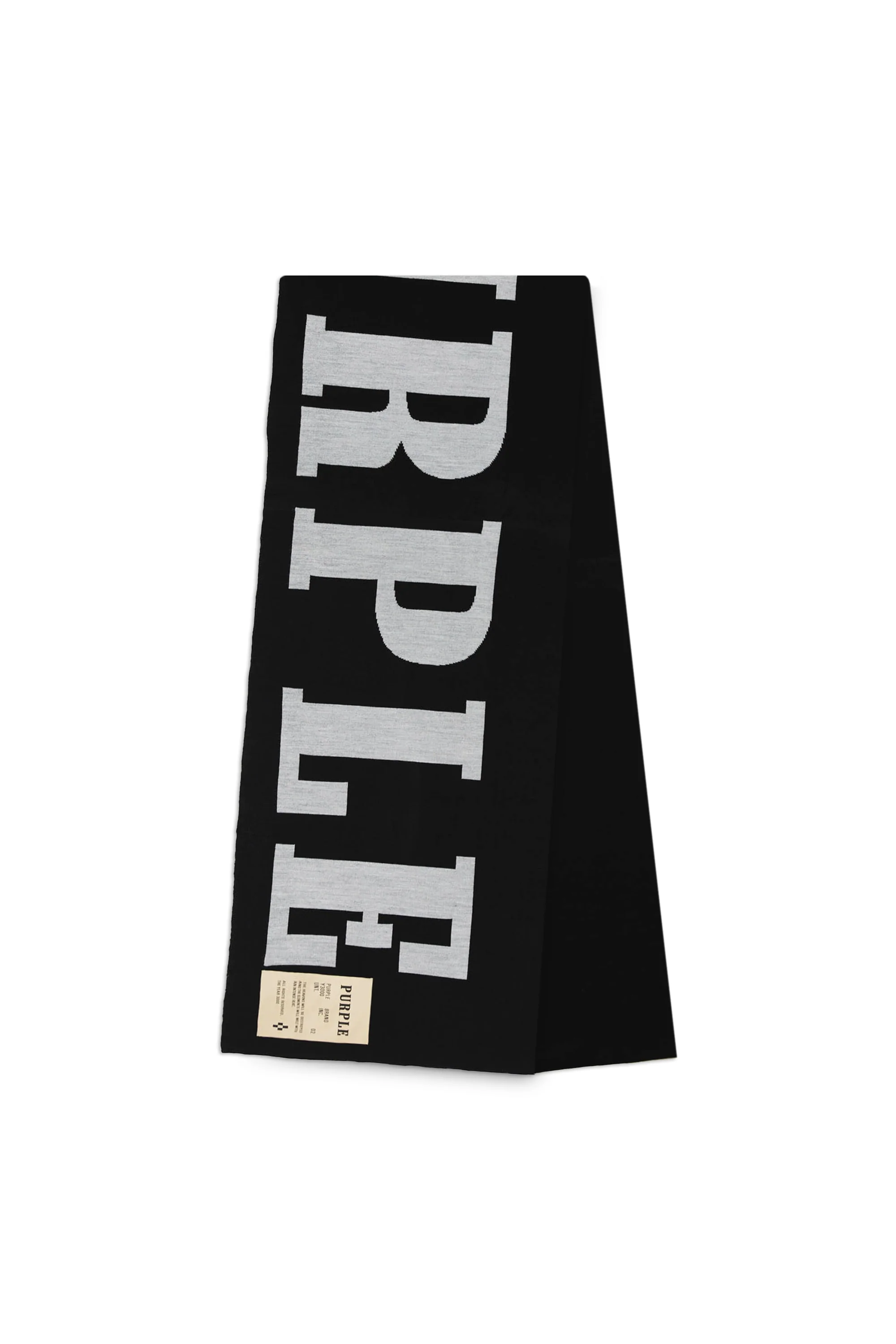 P905 SCARF - Exclusive Greyscale Oversized Logo