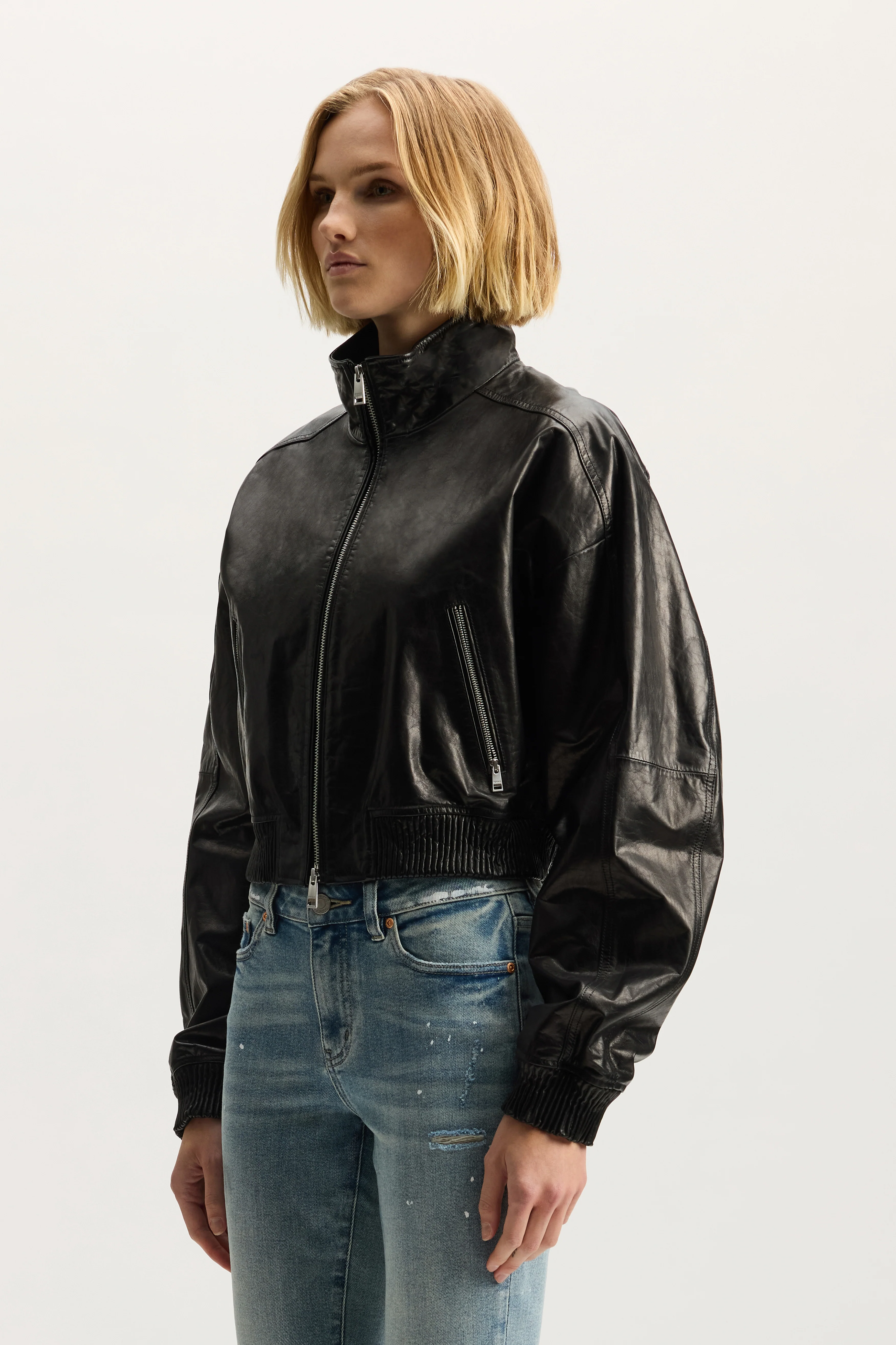 Patent Leather Jacket - Image 3