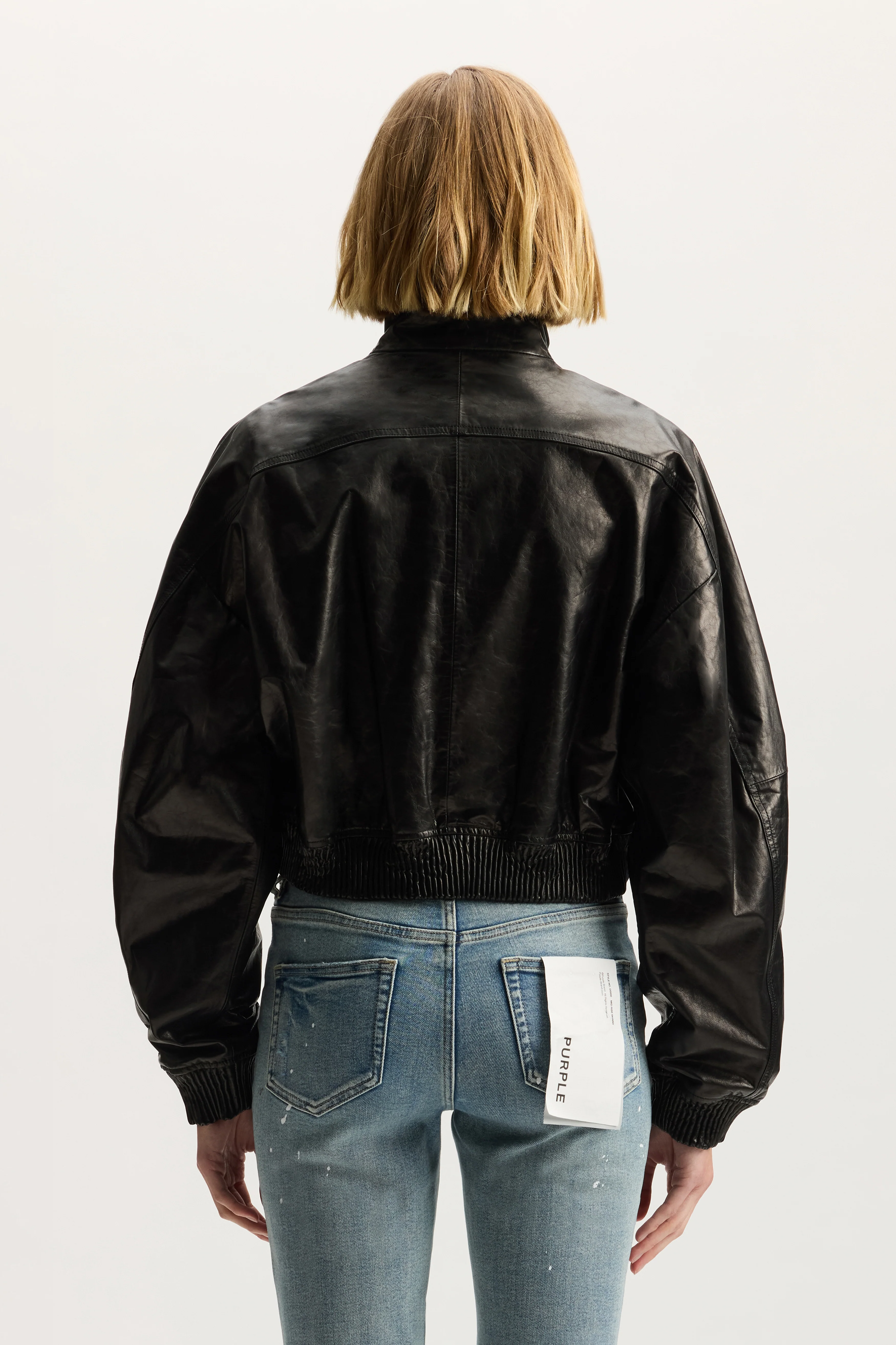 Patent Leather Jacket - Image 4