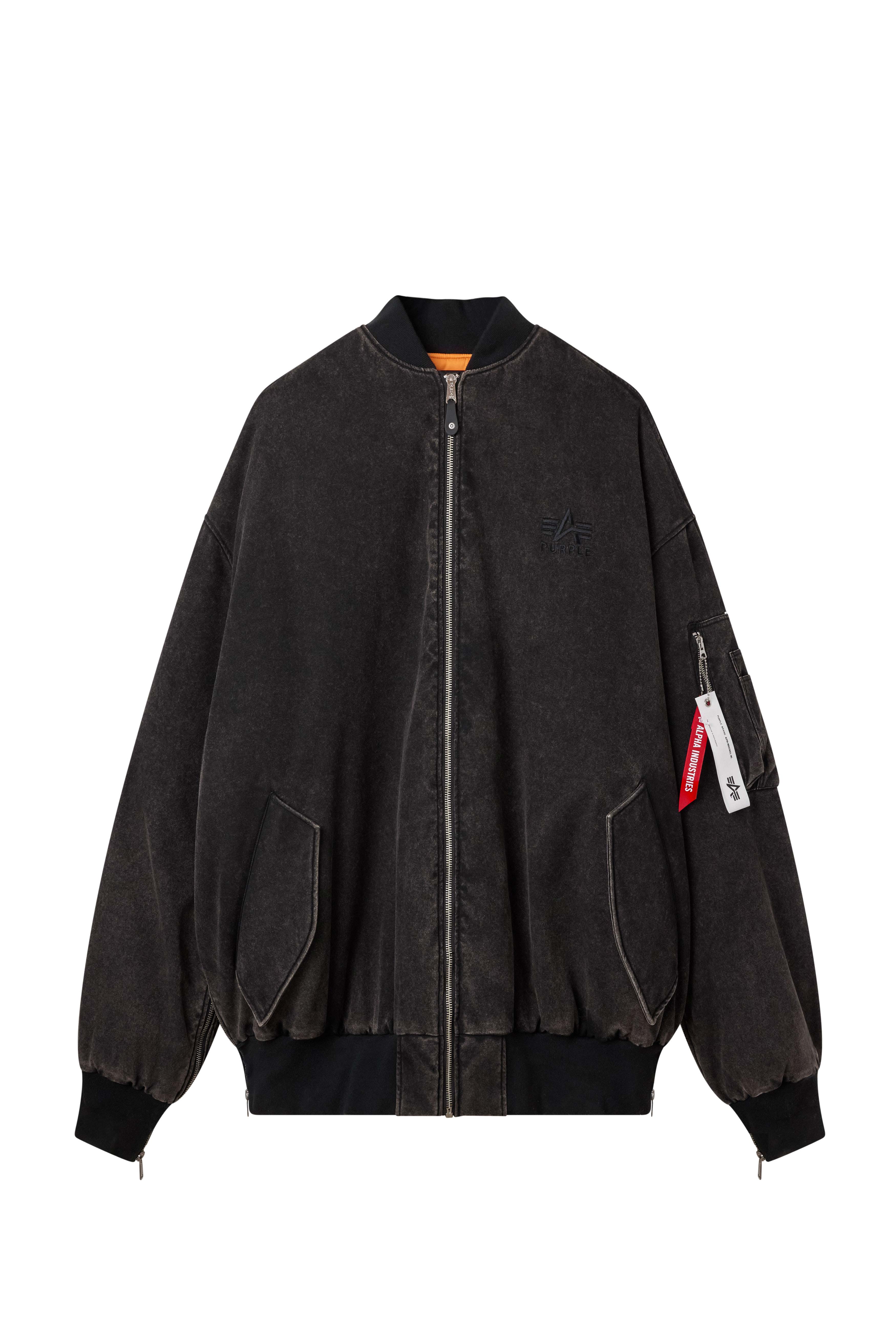 Purple X Alpha Industries Giant Bomber - Image 5