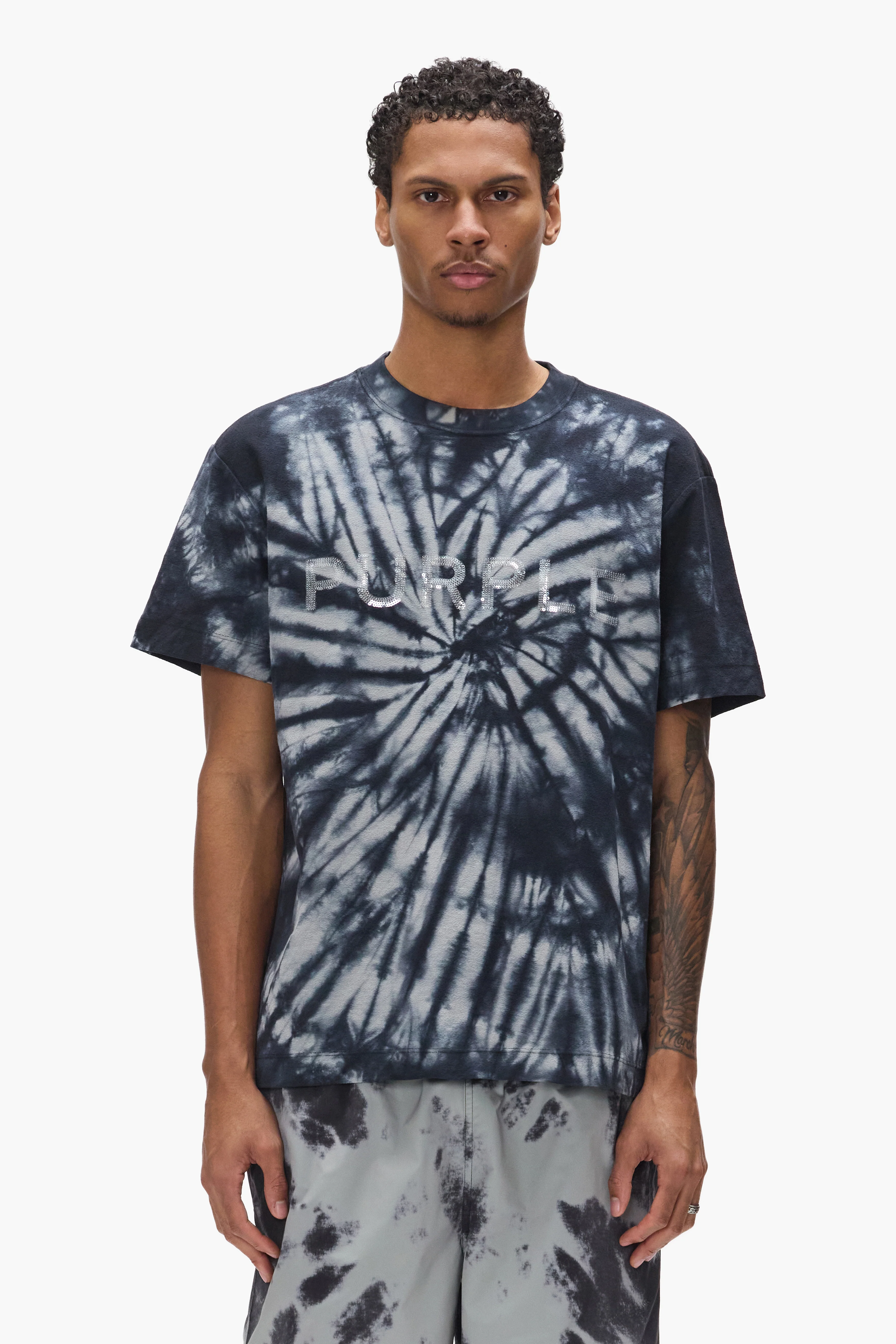 Sequin Tie Dye Tee