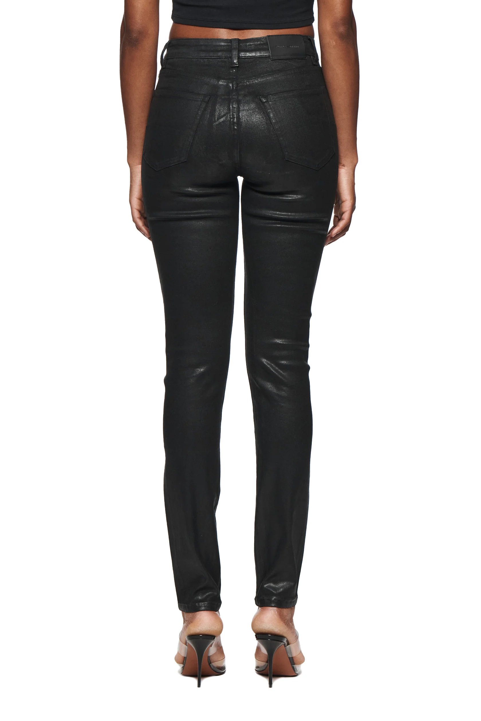 Skinny Mid Rise Coated - Image 2