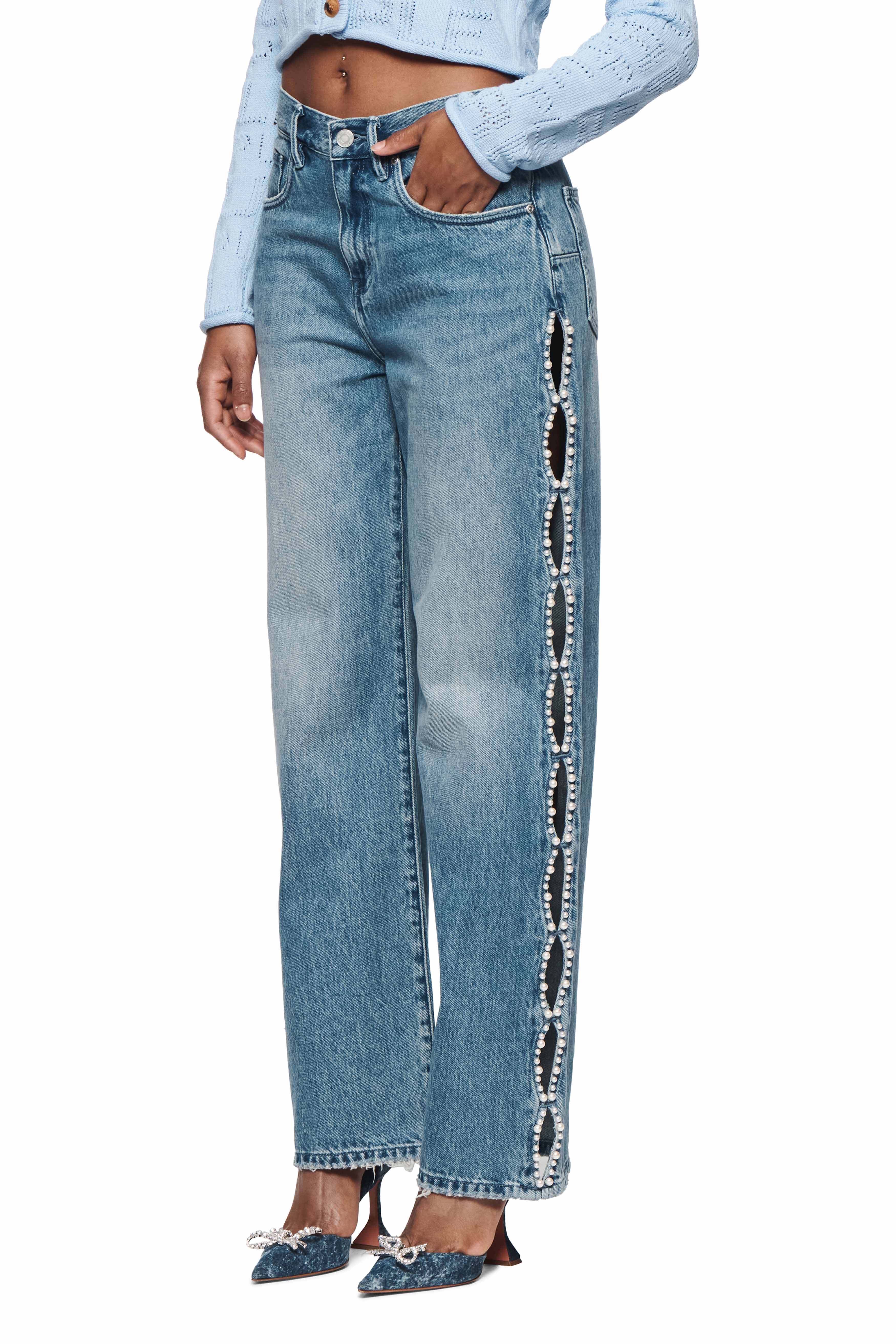 Wide Side Cut Out Pearly - Image 2