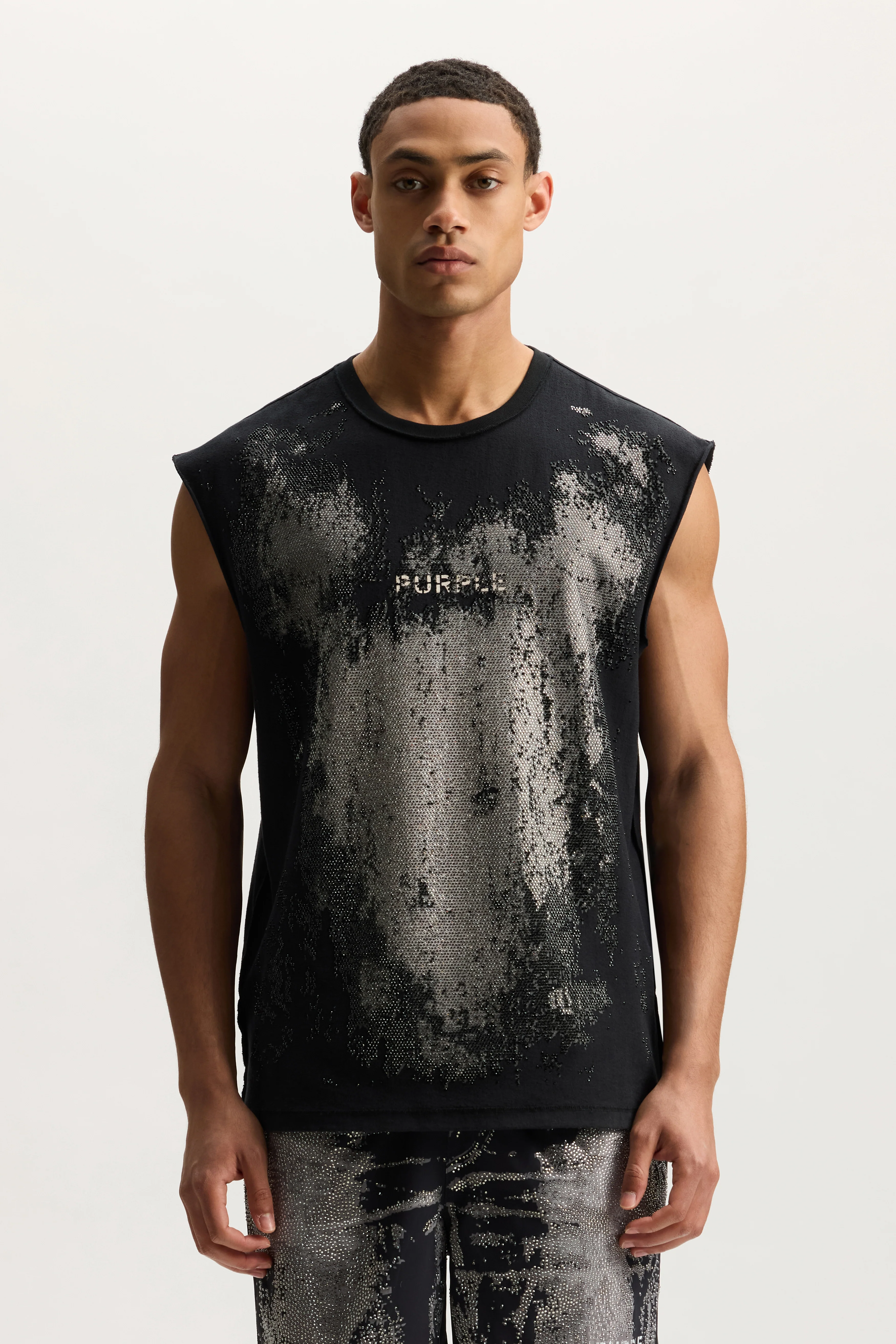 Worn Crystals Tank Top - Image 2